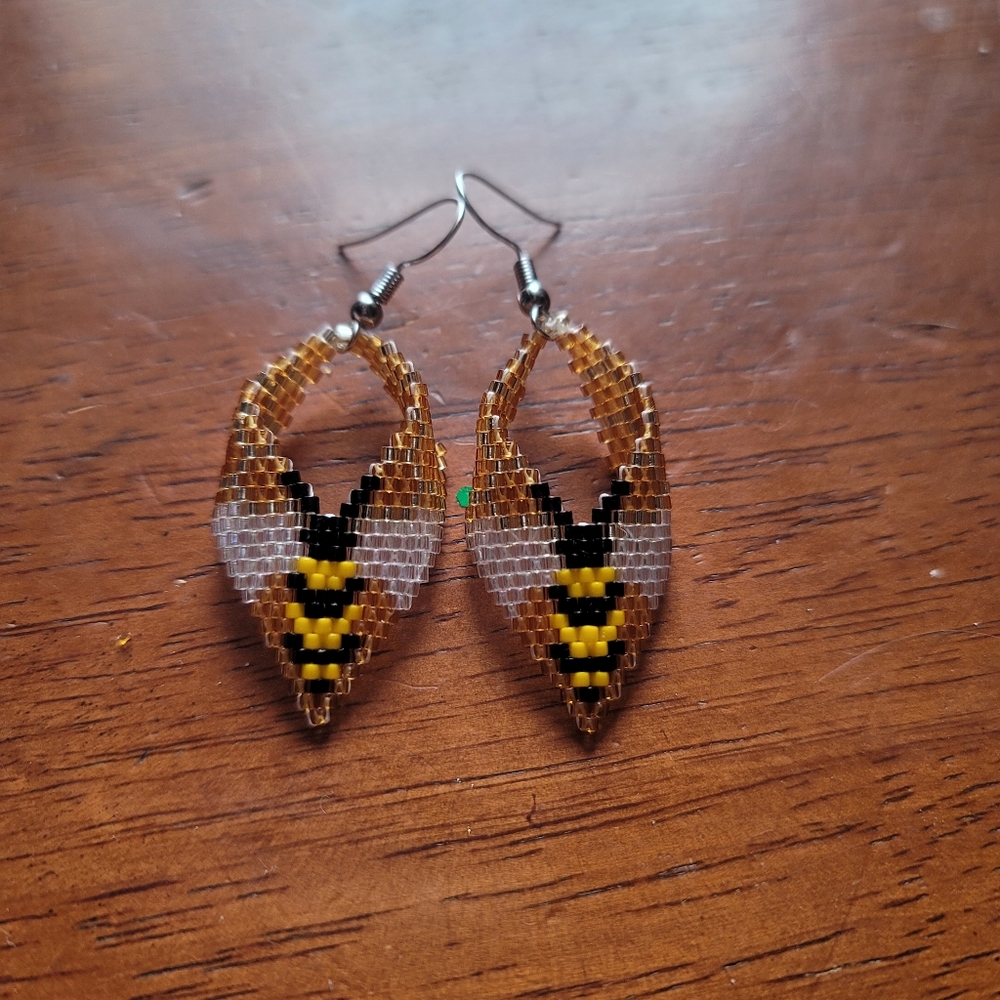 Bumblebee earrings